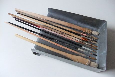 reconstructie in zink van aflegbak