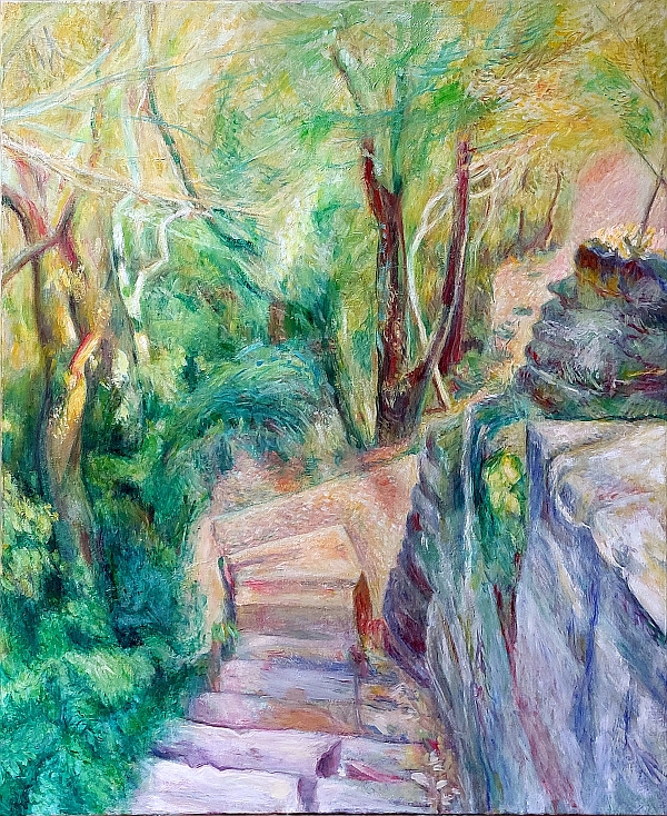 Pad naar rivier Alzon, Uzès