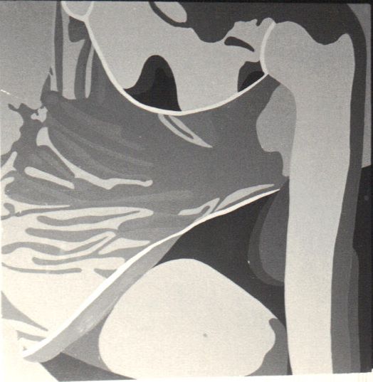 Torso 1968 50x50cm.  Lakverf op board