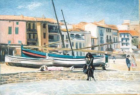 Visitors in Collioure