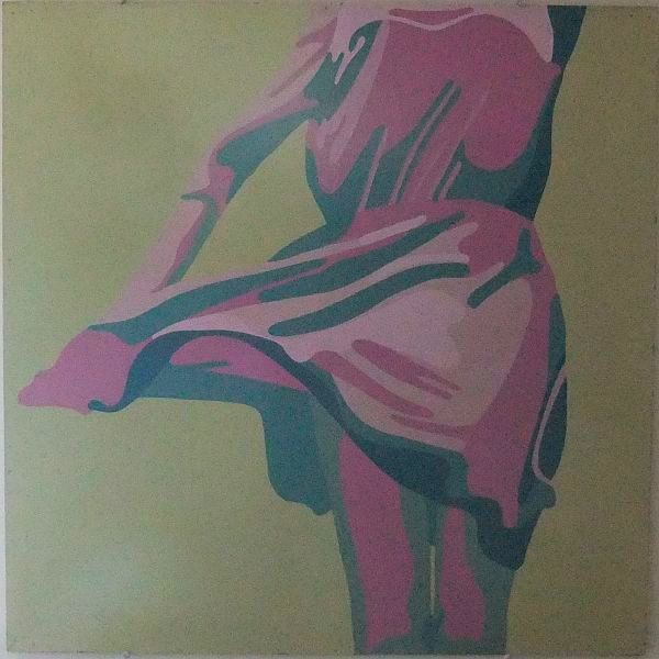 Nike.  Lakverf op board. 1968. 100x100cm.