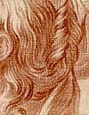 vochtige krijtstiftpunt voor accenten