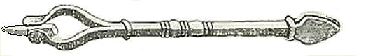 aangepaste tekening antieke krijthouder  (JCdH)