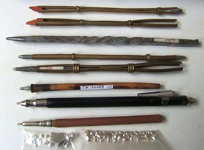 krijtstiften en metaalstiften