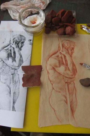 Tekenen met R&ouml;telkrijt